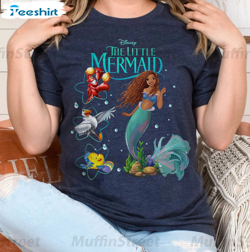 The Little Mermaid And Friends Disney Ariel Princess Shirt