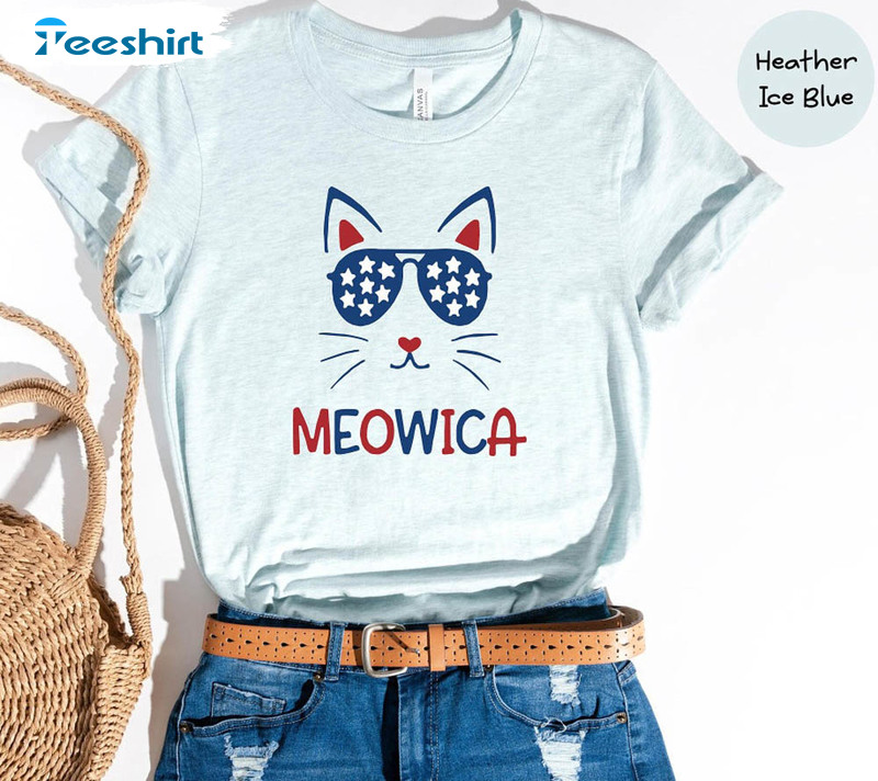 Meowica Cat Fourth Of July Shirt