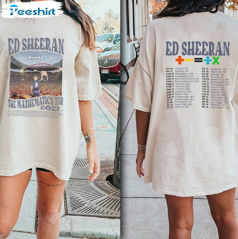 Ed Sheeran The Mathematics Tour Trendy Shirt