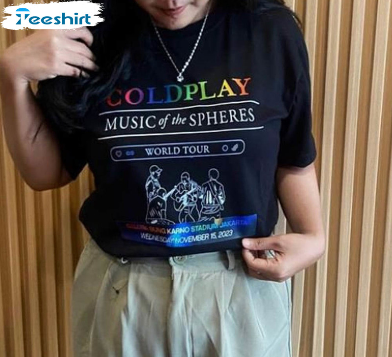 Coldplay Band Music Of The Spheres Tour 2023 Shirt