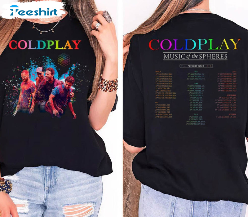 Coldplay Music World Tour 2023 Vintage Shirt