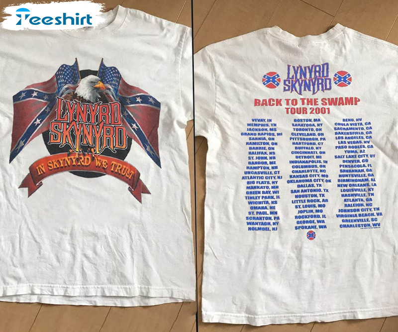 Lynyrd Skynyrd Back To The Swamp 2001 Tour Shirt