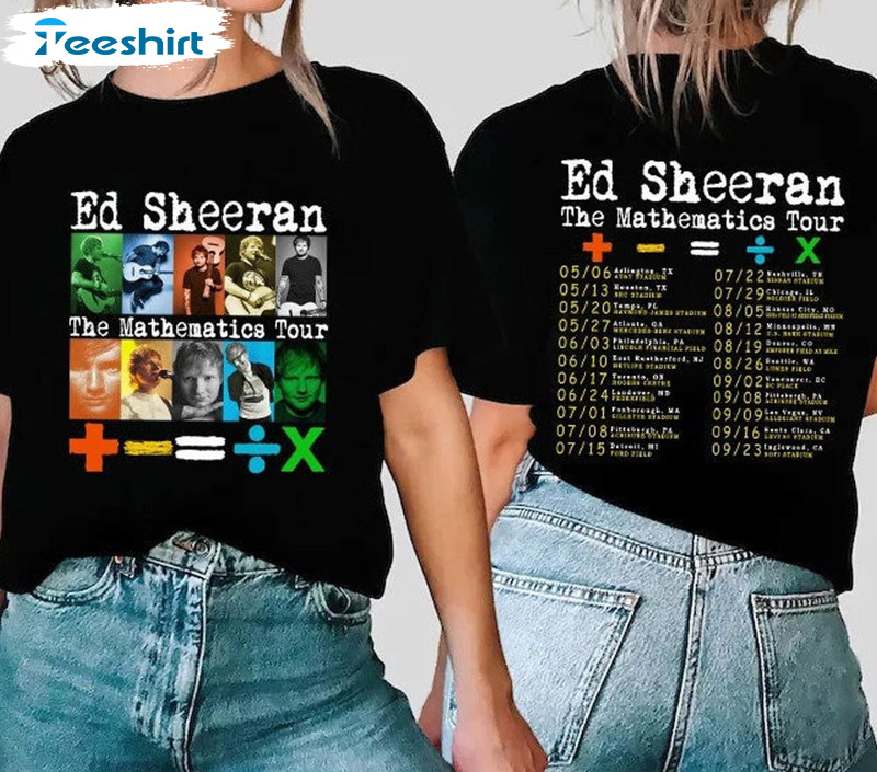 Vintage Ed Sheeran Mathematics Tour Shirt