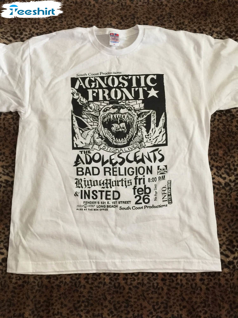 Agnostic Front Funny Music Band Shirt