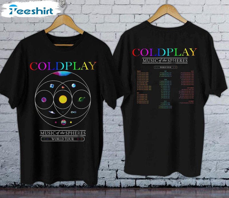 coldplay world tour shirt