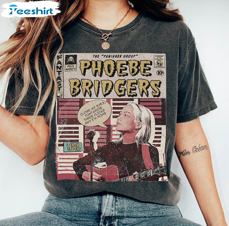 Phoebe Bridgers Comic Book Art Punisher Album Shirt