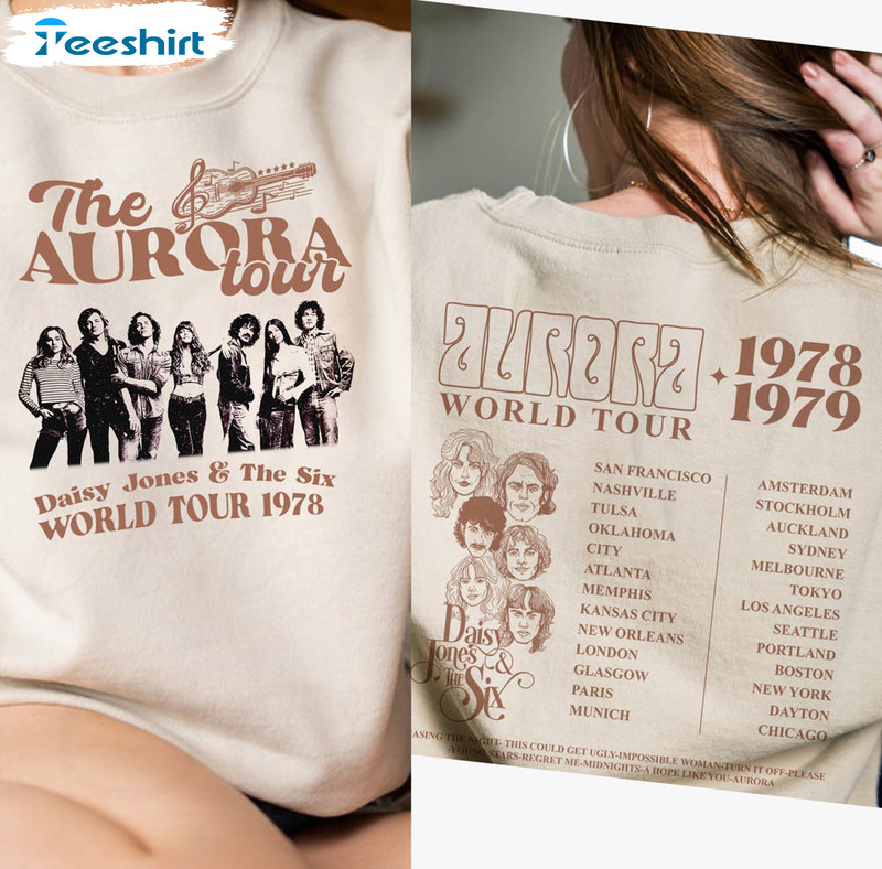 Vintage Daisy Jones And The Six Aurora World Tour Shirt
