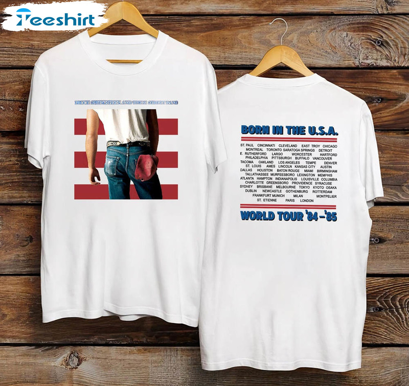 Bruce Springsteen Born In The Usa World Tour 84 85 Shirt