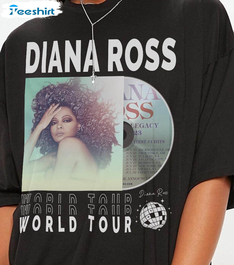 Diana Ross Music The Musical Legacy Tour 2023 Tickets Album Shirt