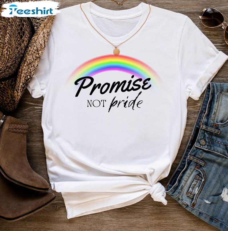 Promise Not Pride Christian Rainbow Shirt