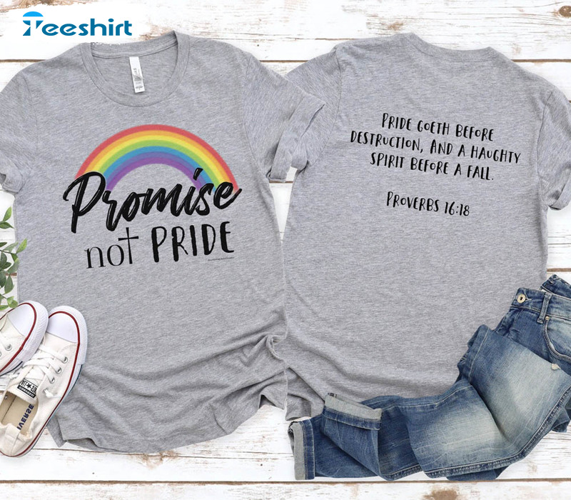 Promise Not Pride Christian Rainbow Shirt