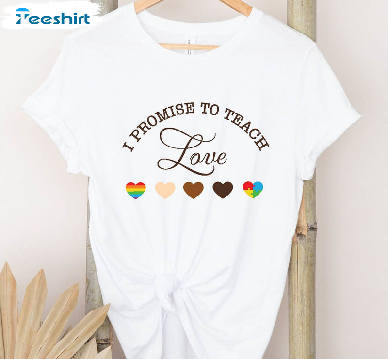 I Promise To Teach Love Shirt For All People