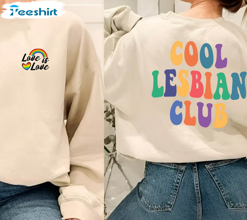 Cool Lesbians Club Shirt Boho Style