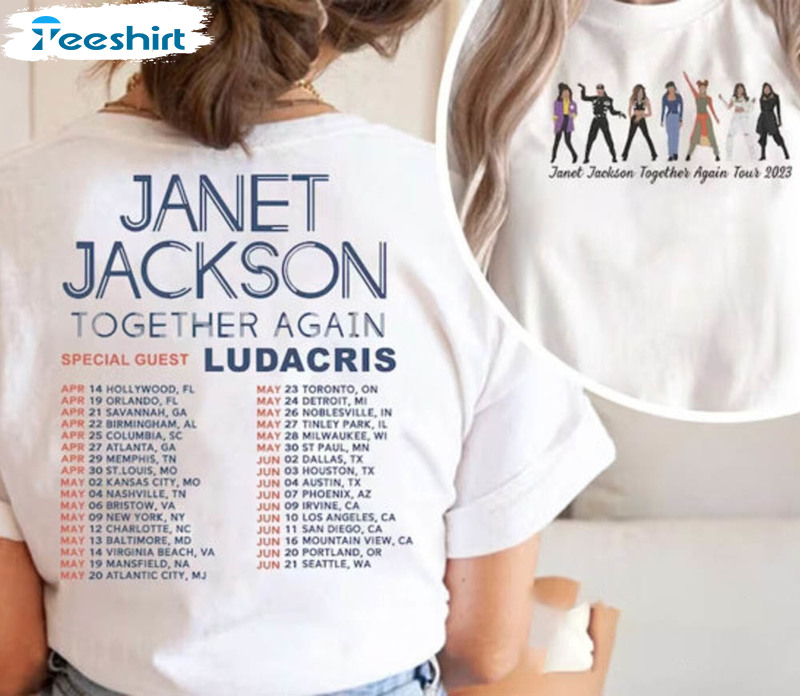 Janet Jackson Together Again Tour 2023 Shirt