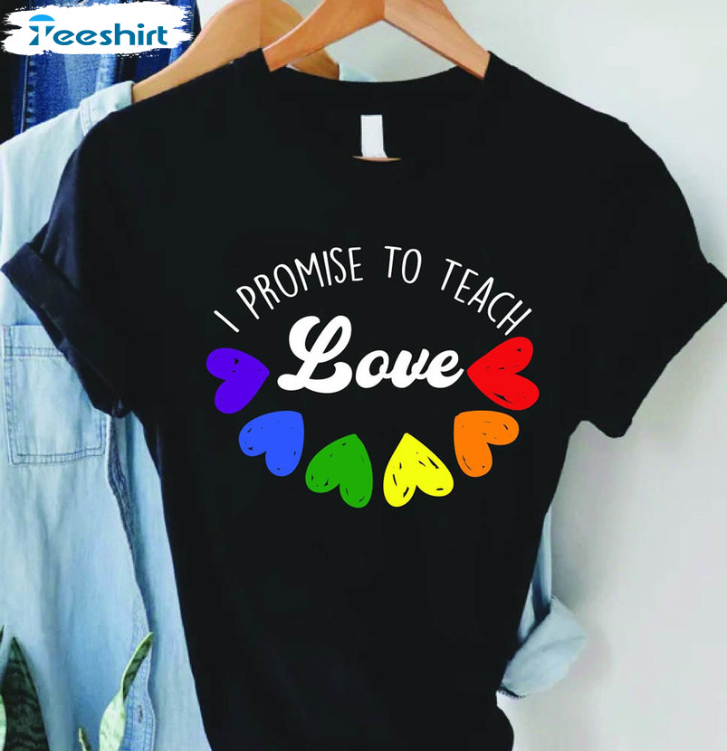 Teach Love I Promise To Teach Love Shirt