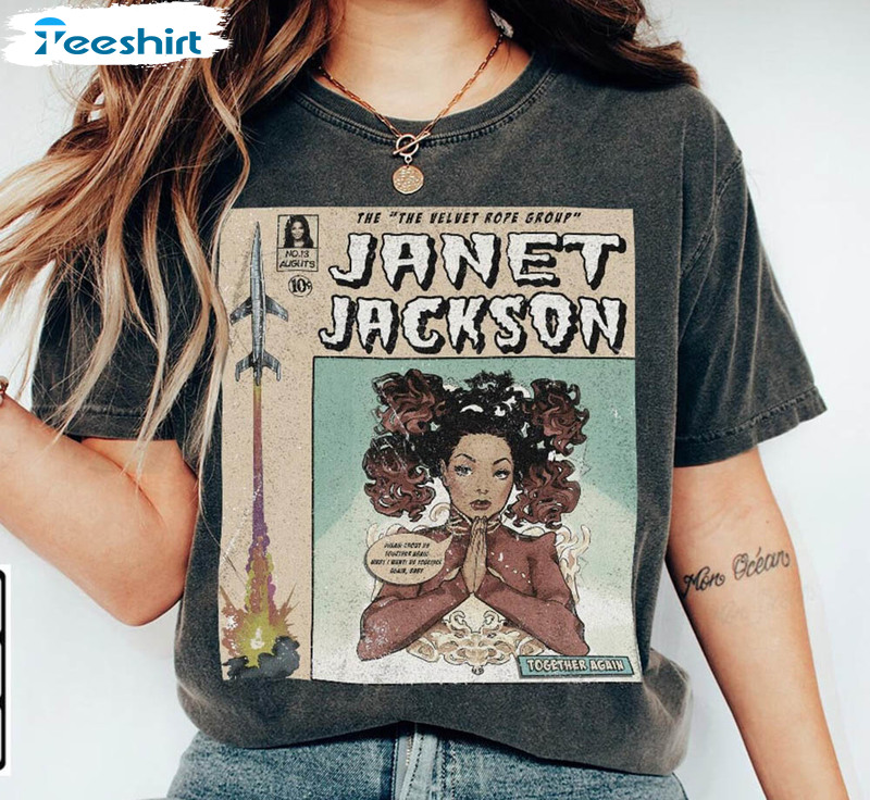 Janet Jackson Comic The Velvet Rope Album Shirt