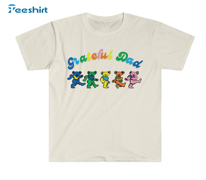 Comfort Colors Grateful Dad T-Shirt Dead Shirt Deadhead Hippie