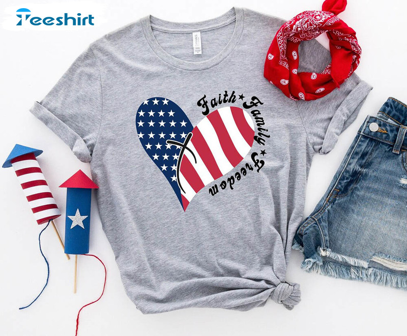 Patriotic Christian Faith Family Freedom Shirt