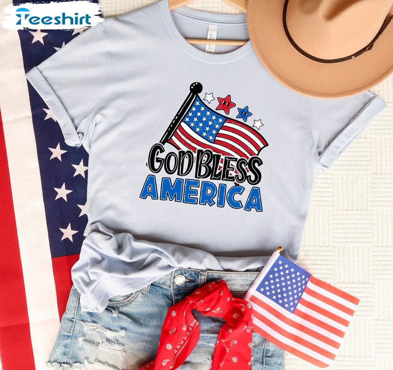 God Bless America 4th Of July Patriotic Shirt