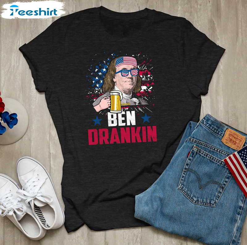 Ben Drankin Fourth Of July American Flag Shirt