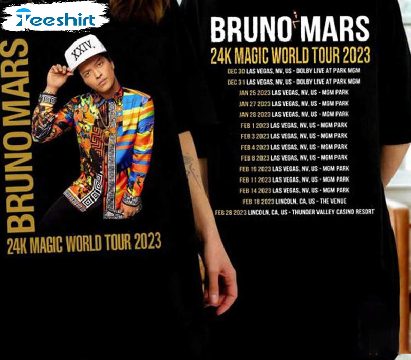 Bruno Mars World Tour 2023 Dolby Live Shirt