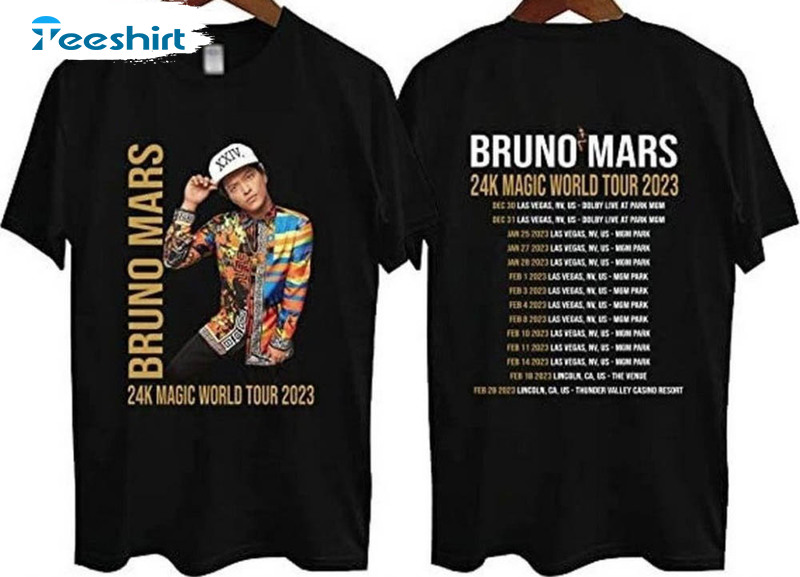 Bruno Mars 24k Magic World Tour Shirt For Fan