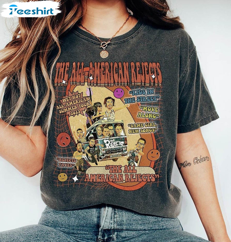 The All American Rejects Music Album Wet Hot All Tour Shirt