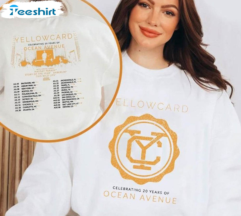 Yellowcard 2023 Tour Shirt For Fan