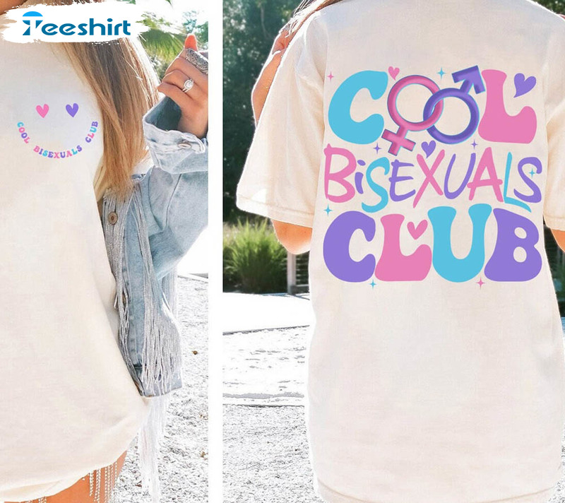 Bisexual Pride Cool Bisexuals Club Funny Shirt