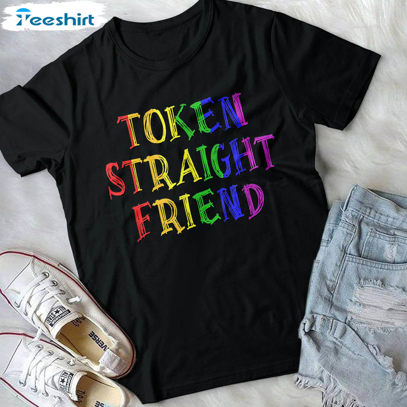 Token Straight Friend Rainbow Vintage Shirt