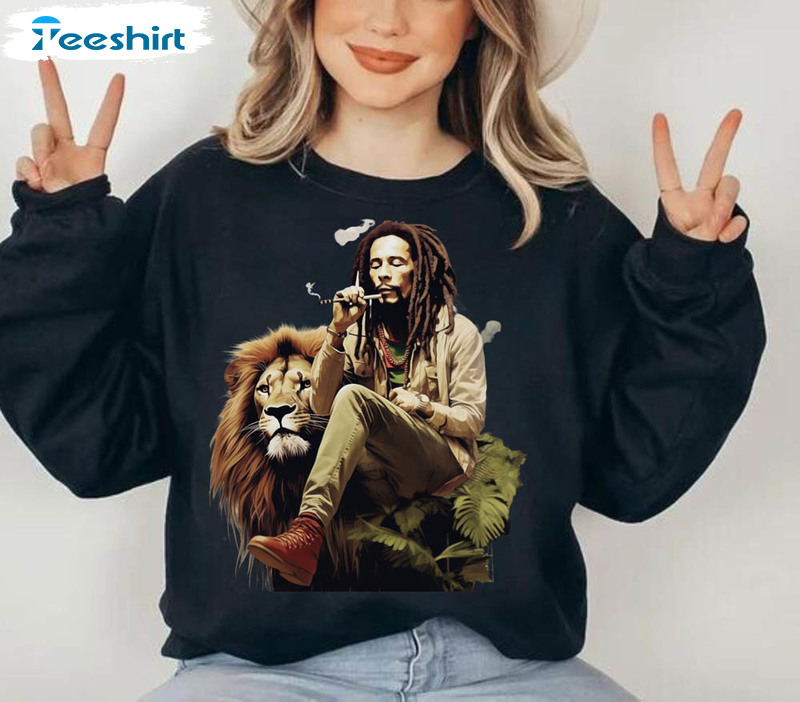 Reggae Music Legend Bob Marley Lion Shirt