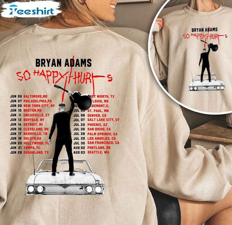 Bryan Adams Tour 2023 Vintage Shirt For Music Lover