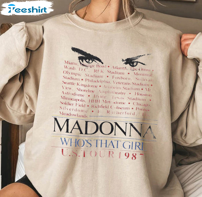 1987 Madonna Who'S That Girrl Shirt