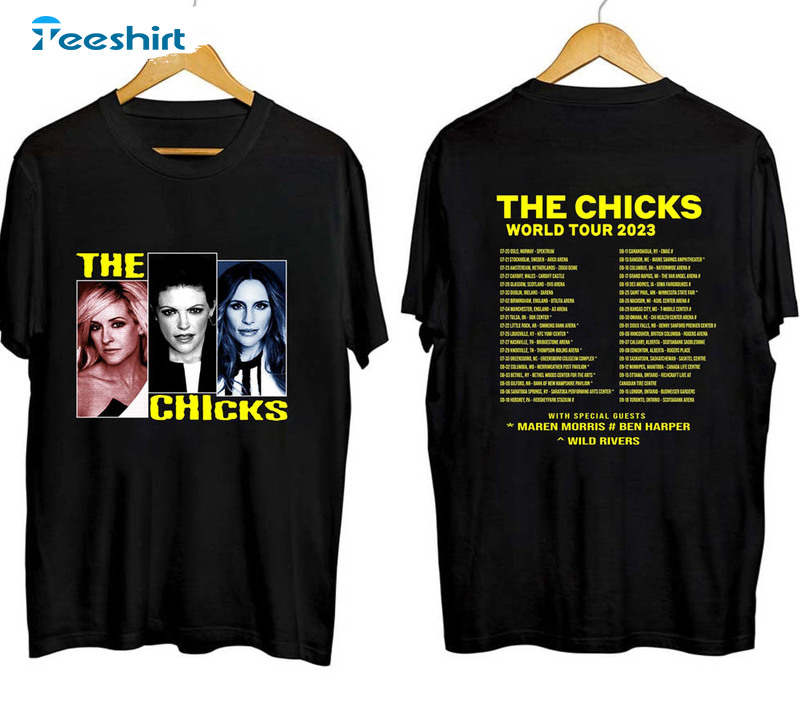 The Chicks 2023 World Tour Music Concert Shirt