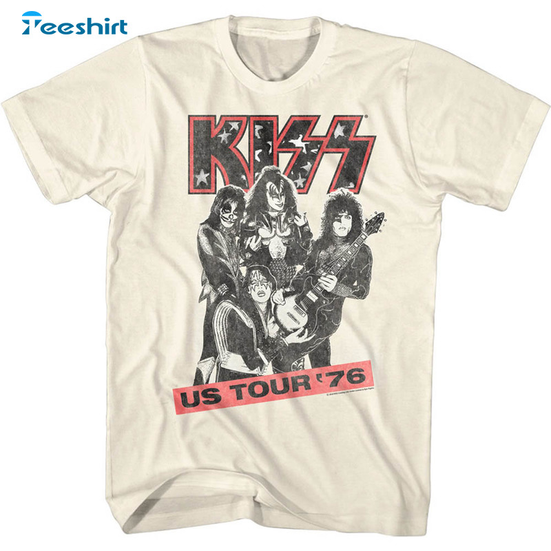 Kiss Us Tour 76 Rock And Roll Music Trendy Shirt