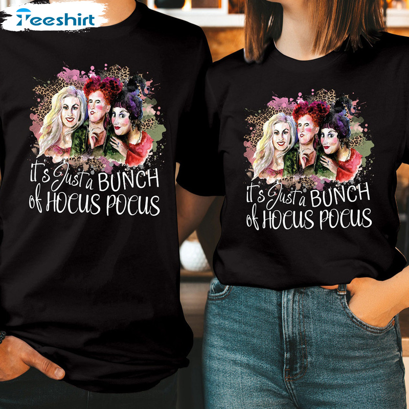 Hocus Pocus Sanderson Sisters Sweatshirt, Disney Halloween Unisex Hoodie, Funny Halloween Short Sleeve For Girls, Boys