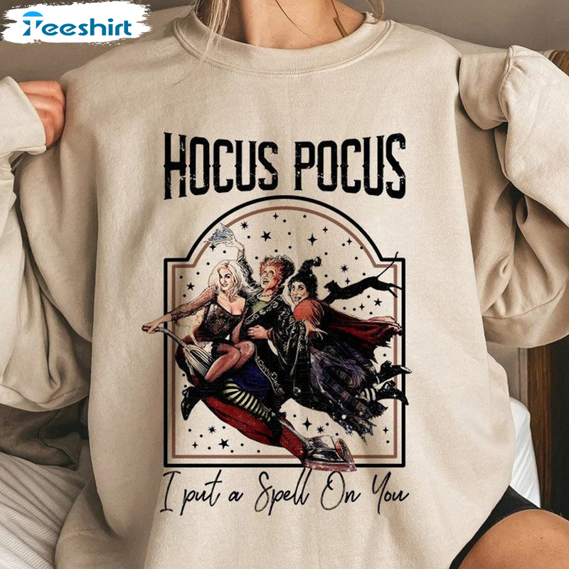 Fall Sweatshirt For Girls, Woman, Hocus Pocus Halloween Long Sleeve, Funny Witch Unisex Hoodie