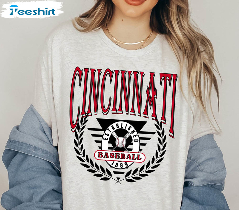 Cincinnati Reds Shirt, Cincinnati EST 1881 Vintage Baseball Shirt