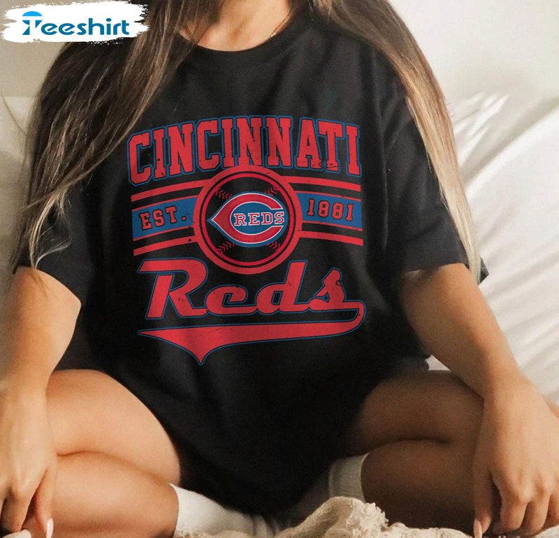 Cincinnati Reds Shirt, Cincinnati EST 1881 Vintage Baseball Shirt