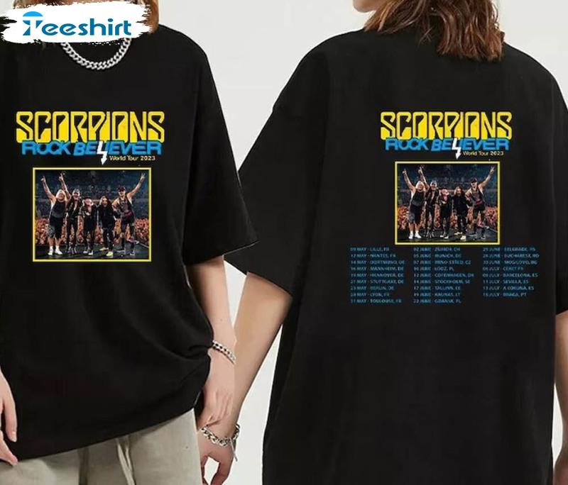 Scorpions The Europe Leg Of The Rock Believer 2023 Shirt