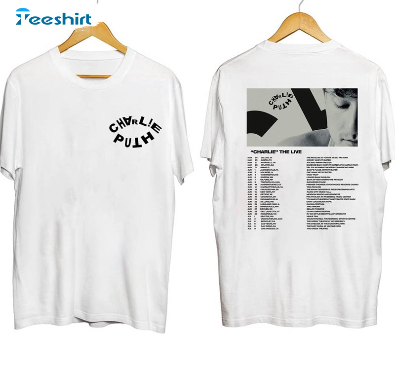 Charlie Puth 2023 The Live Experience Tour Shirt