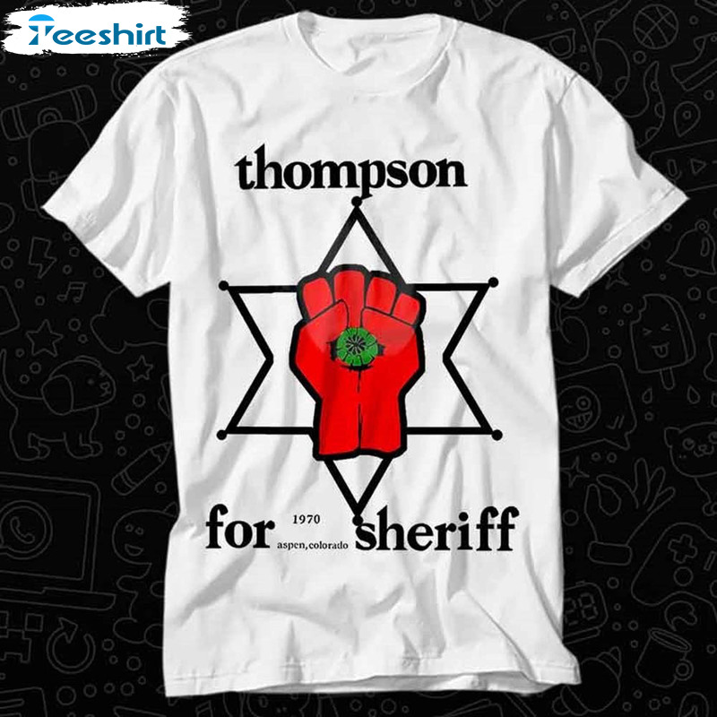 Hunter Thompson For Sheriff Vintage Music Shirt