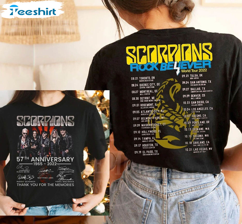 Scorpions Rock Believer World Tour Shirt For Music Lover