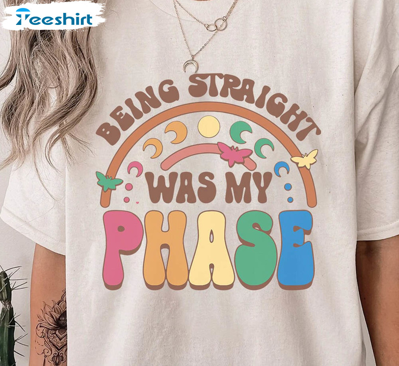 Being Straight Was My Phase Pansexual Apparel Protect Trans Kid Shirt