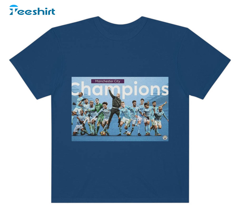 Manchester City 2022 2023 Season Premier League Champions Shirt