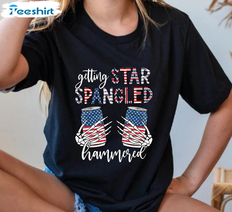 Star Spangled Hammered Funny Independence Day Shirt