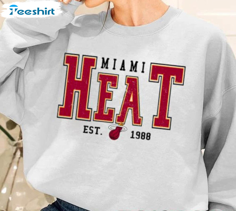 Vintage Miami Heat EST 1988 Shirt For Basketball Lover