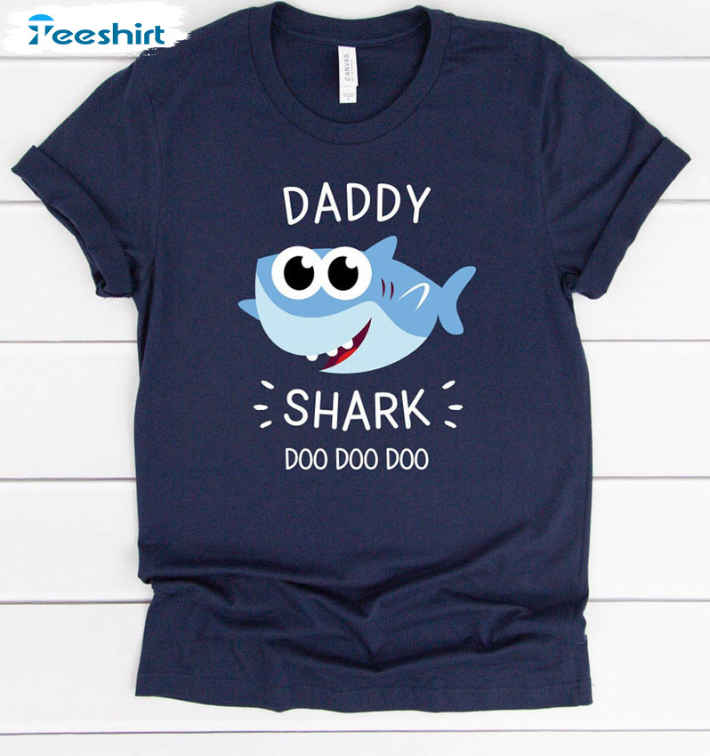 Daddy Shark Comfort Shirt Gift For Dad