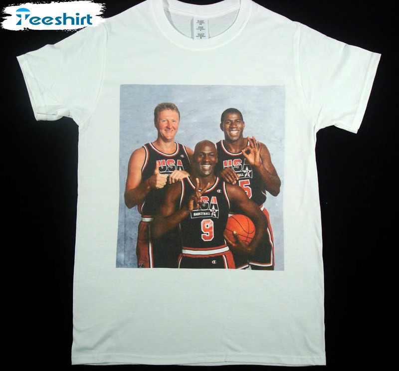 Magic Johnson Michael Jordan Larry Bird Funny Shirt For Sport Lover