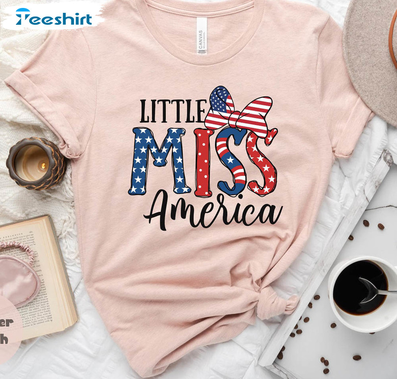 Little Miss America Independence Day Disney Shirt